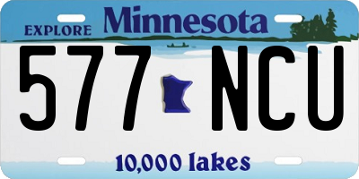 MN license plate 577NCU