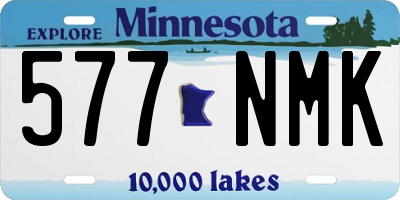 MN license plate 577NMK
