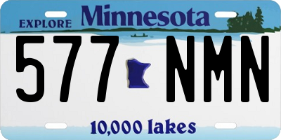 MN license plate 577NMN