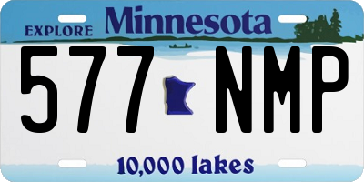 MN license plate 577NMP