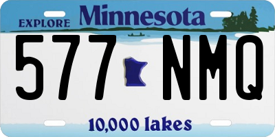 MN license plate 577NMQ