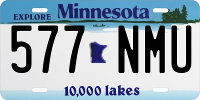 MN license plate 577NMU