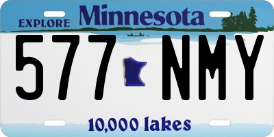 MN license plate 577NMY