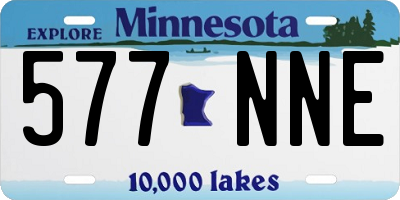 MN license plate 577NNE