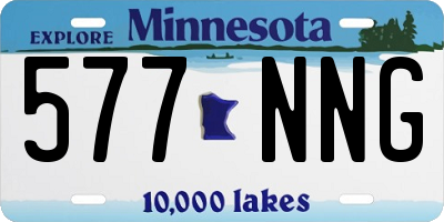 MN license plate 577NNG
