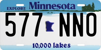 MN license plate 577NNO