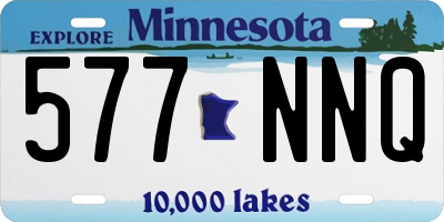 MN license plate 577NNQ