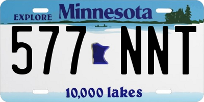 MN license plate 577NNT