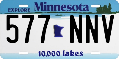 MN license plate 577NNV