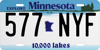 MN license plate 577NYF