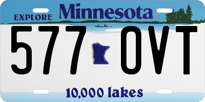 MN license plate 577OVT
