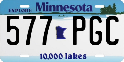 MN license plate 577PGC