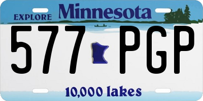 MN license plate 577PGP