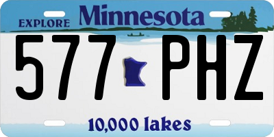 MN license plate 577PHZ