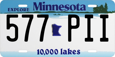 MN license plate 577PII