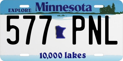 MN license plate 577PNL