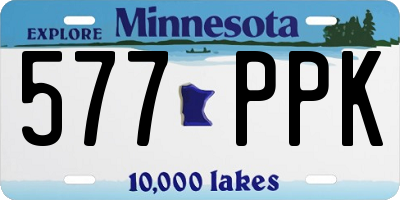 MN license plate 577PPK