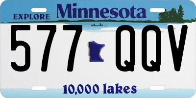 MN license plate 577QQV