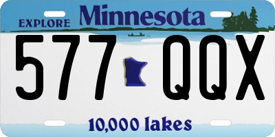 MN license plate 577QQX