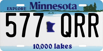 MN license plate 577QRR