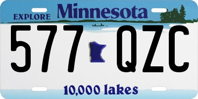 MN license plate 577QZC
