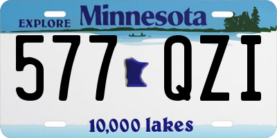 MN license plate 577QZI
