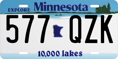 MN license plate 577QZK
