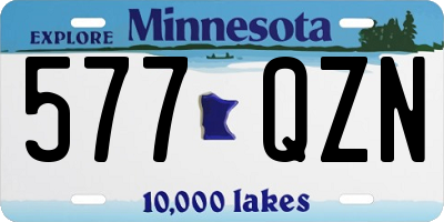 MN license plate 577QZN