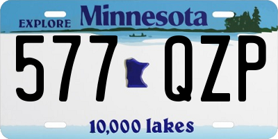 MN license plate 577QZP