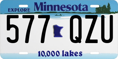 MN license plate 577QZU