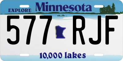 MN license plate 577RJF
