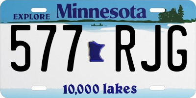 MN license plate 577RJG