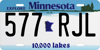 MN license plate 577RJL