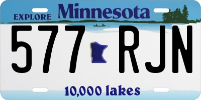 MN license plate 577RJN