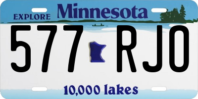 MN license plate 577RJO