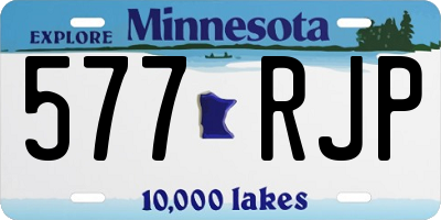 MN license plate 577RJP