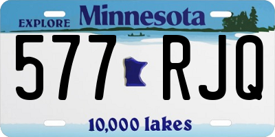 MN license plate 577RJQ