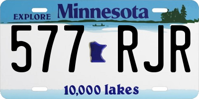 MN license plate 577RJR