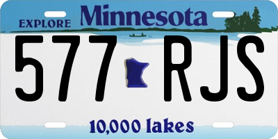 MN license plate 577RJS