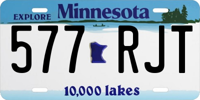 MN license plate 577RJT