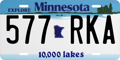MN license plate 577RKA