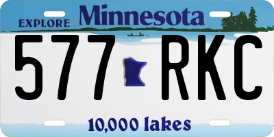 MN license plate 577RKC