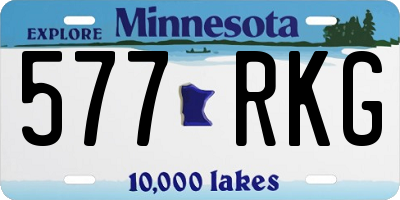 MN license plate 577RKG