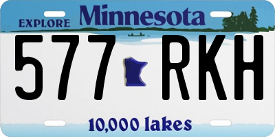 MN license plate 577RKH