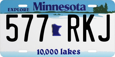 MN license plate 577RKJ