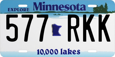 MN license plate 577RKK