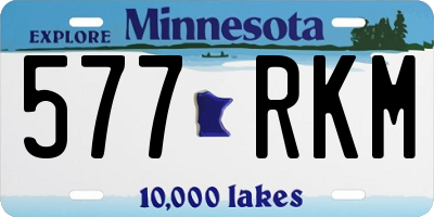 MN license plate 577RKM