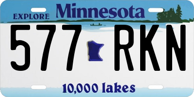 MN license plate 577RKN