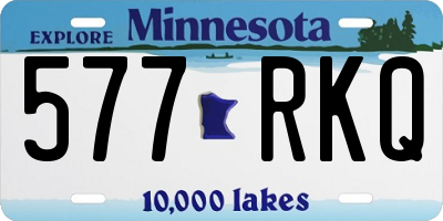 MN license plate 577RKQ