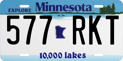 MN license plate 577RKT